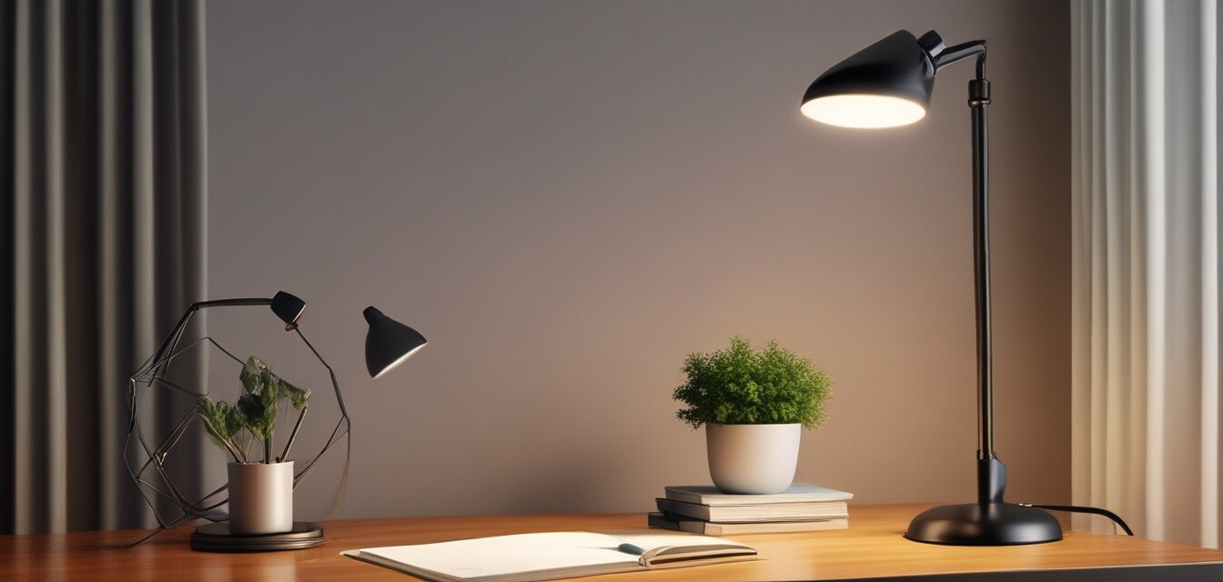 Desk lighting for productivity