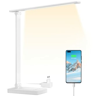 Lepro Lampe de Bureau avec Port USB