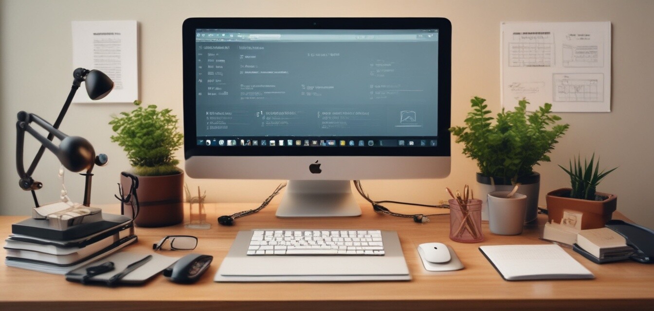 Organized office space promoting efficiency